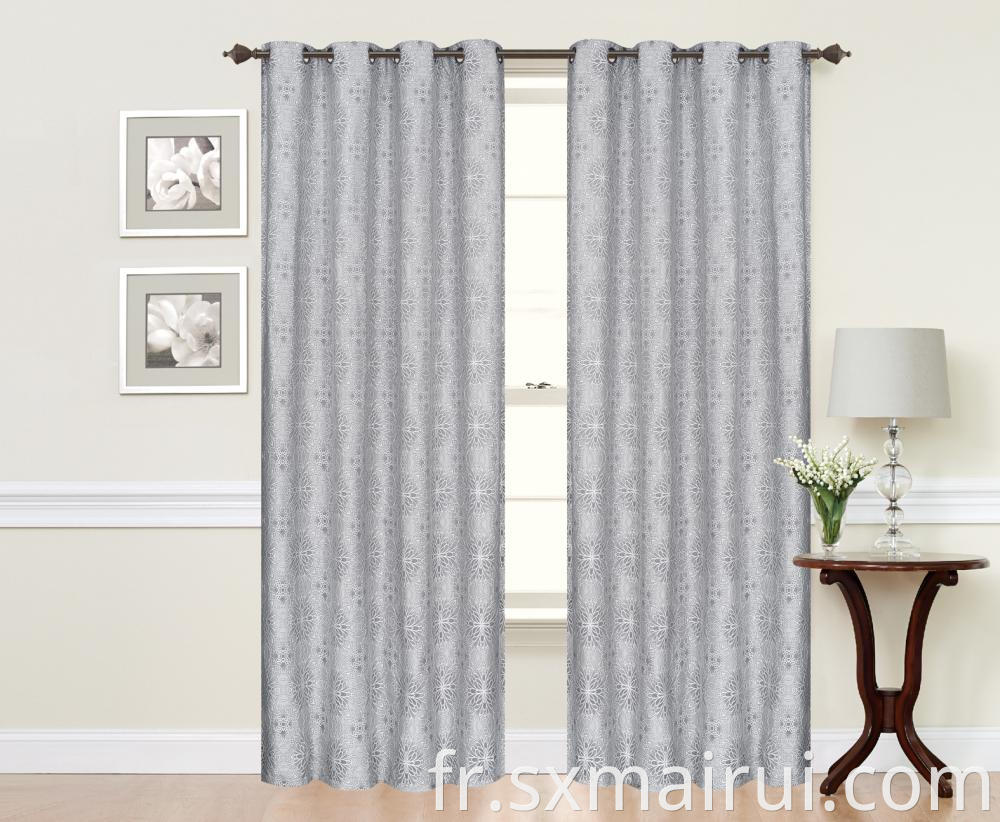 Good Shading Jacquard Drapery Fabric Curtains Panel